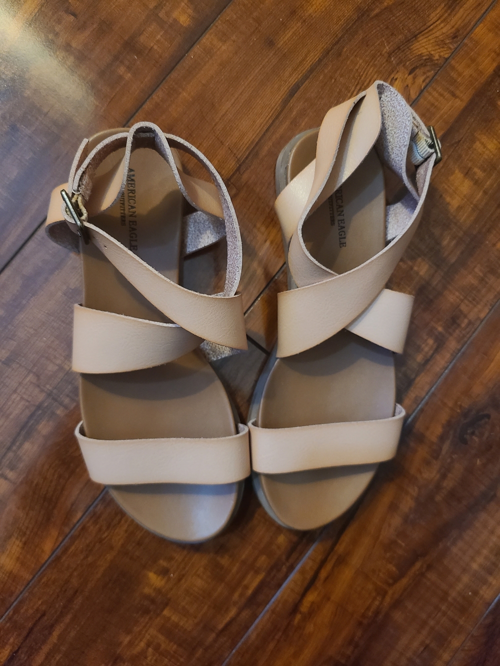 American Eagle Outfitters Beige Strappy Women's Sandals